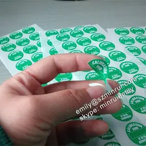 Custom Seal Kalibratie Vervalt Indien Verwijderd Stickers, Garantie Ongeldig Indien Beschadigd Kalibratie Seal Stickers