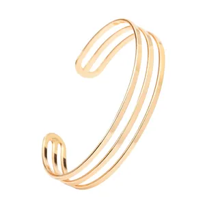 Simple Women Jewelry Zinc Alloy Copper Cuff Bracelet Bangle