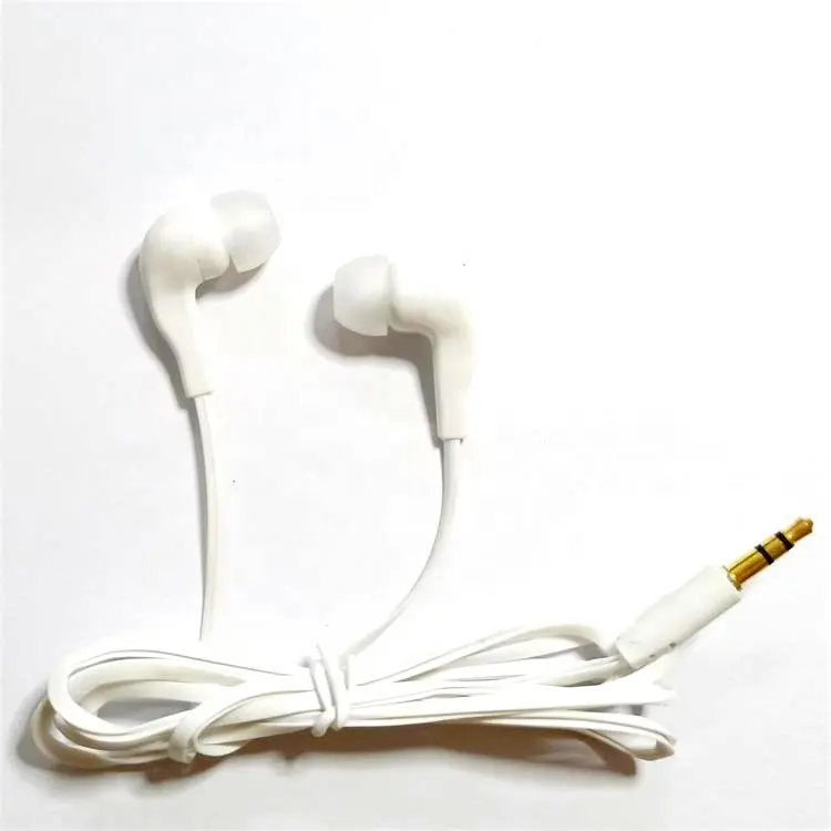 Cheap Price Universal Flat wire In-ear Wired disposable Earphone for promotion