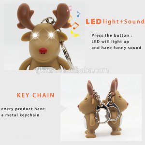 Alce llavero con sonido y función LED Navidad llavero - Product Image 6