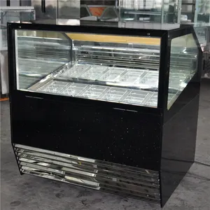 พัดลมระบายความร้อน 1.5 M gelato Display Cooler/Ice Cream ตู้โชว์