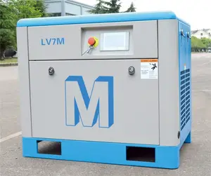 7.5kw HONGWUHUAN 영구 자석 VSD 플라스틱 Industry Screw Air Compressor LV7M