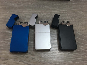 Nuevo Diseño stong chispas de arco de plasma usb encendedor de cigarrillos Cigarro Del botón en el lado logotipo personalizado - Product Image 3