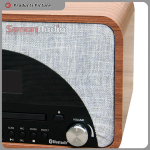Rétro Vintage En Bois Lecteur de Disques USB Lecteur de Platine avec <span class=keywords><strong>radio</strong></span> AM et FM - Product Image 6