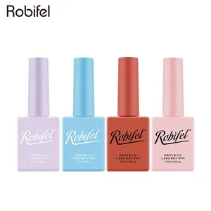 2021 new style gel nail 4 season 4 color bottles Robifel easy soak off gel nail polish uv led glitter