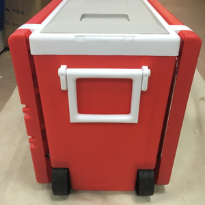 Glacière en plastique HS, <span class=keywords><strong>table</strong></span> pliable avec roulettes, glacière de 32 L pour le camping, maintien au frais des articles, ensemble <span class=keywords><strong>table</strong></span>-glacière, glacière alimentaire - Product Image 2