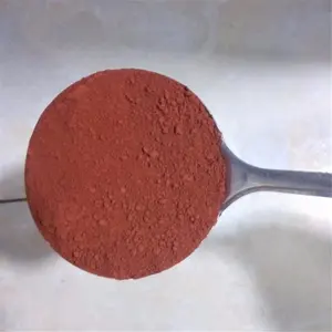 Pigmento de óxido de hierro plástico, óxido de hierro rojo 130 fe2o3 precio en polvo ton