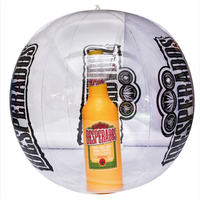 Ballon gonflable en PVC écologique de bonne qualité avec bouteille et jouet 3D à l'intérieur, logo personnalisé, utilisation promotionnelle, vente en gros