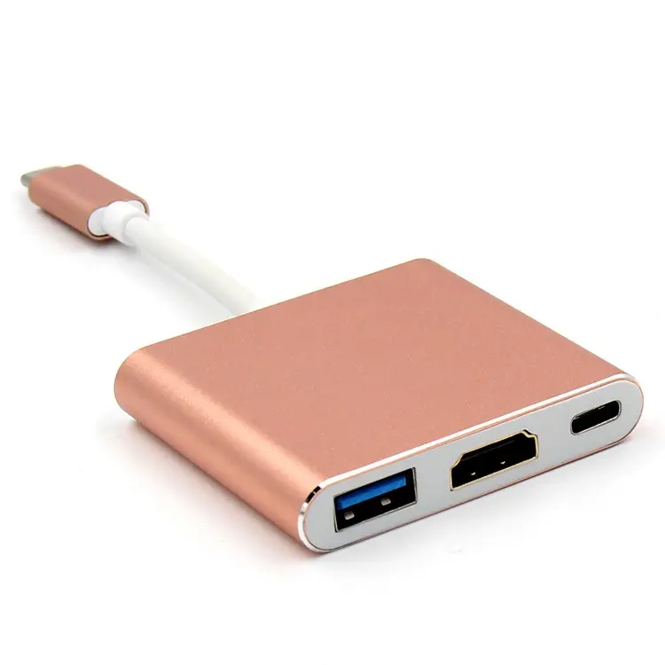 Three Ports USB HUB 3.0 Portable OTG HUB hdmi to displayport cable for Apple Macbook Air Laptop PC Tablet