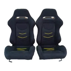 Jbr 1075 série assento de carro de camurça, ajustável, universal, de alta qualidade