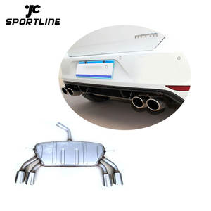 Sistema de escape para coche Volkswagen VW <span class=keywords><strong>Golf</strong></span> VII <span class=keywords><strong>Golf</strong></span> 7 MK7 <span class=keywords><strong>R</strong></span> <span class=keywords><strong>LINE</strong></span>, acero 304 - Product Image 1