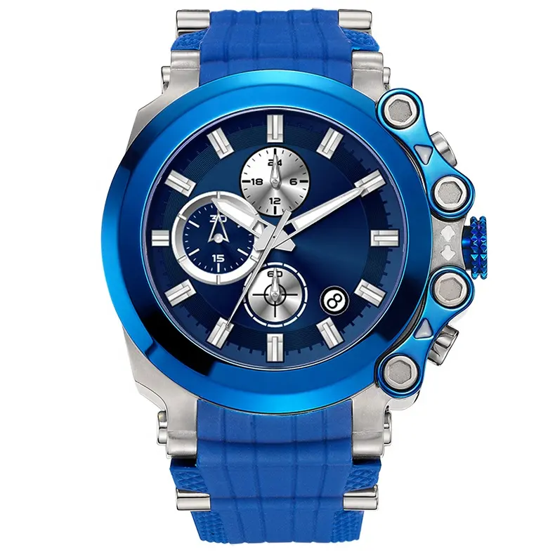 Customized high-quality cheap big dial men chronograph watch sport