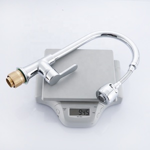 Nanan Mitigeur de cuisine en laiton à poignée unique Design contemporain Noyau de valve en céramique Tuyau <span class=keywords><strong>flexible</strong></span> Robinets d'eau <span class=keywords><strong>pour</strong></span> évier Pulvérisateur simple - Product Image 5