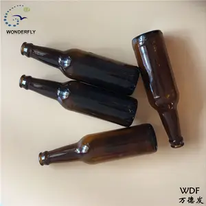 Selamat Datang untuk Membeli Kosong Botol Kaca Leher Panjang 355 ML Coklat Kualitas Pabrik Cocok untuk Mulut 26Mm