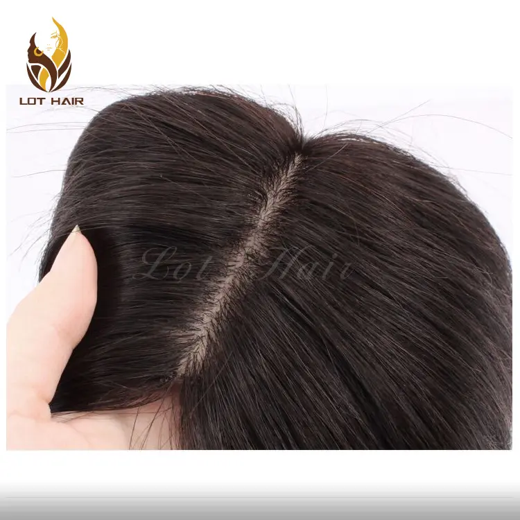 Topo europeu virgem cutículas seda feminino cabelo humano toupee e toppers 2020