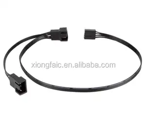 Fan Adapter 3pin/4pin Cooler 1 to 2 Extension 300mm+110mm Cables for Computer Case Fan and PWM CPU fan
