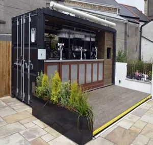 Moderna cafetería contadores Café bar 40ft contenedor tienda booth quiosco de comida modular contenedor de envío <span class=keywords><strong>restaurante</strong></span> - Product Image 1