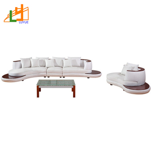 Venta caliente salón u forma esquina sofá de cuero moderno diseño simple Alibaba sofá muebles - Product Image 1