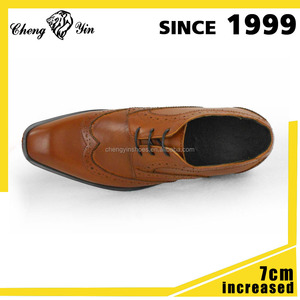 <span class=keywords><strong>Fantaisie</strong></span> hauteur respirant invisible hauteur croissante hommes <span class=keywords><strong>chic</strong></span> noir semelle en cuir robe chaussures - Product Image 5