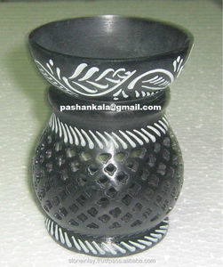Quemadores de Aceite Aromático de Piedra de Savia Negra - Product Image 1