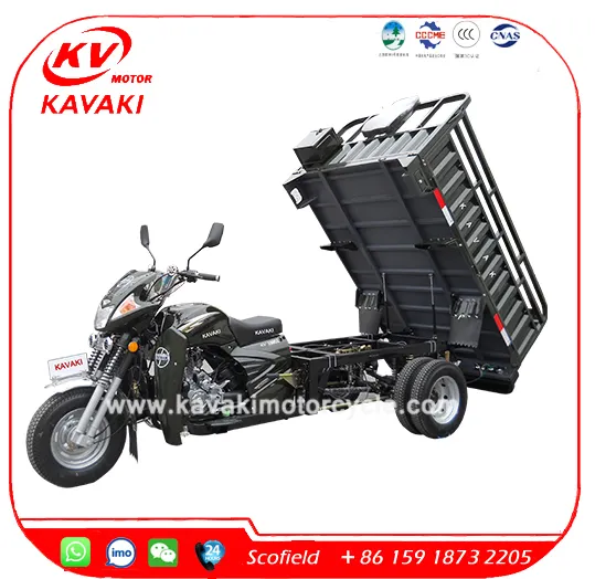 Kavaki 200cc liventilador motor duplo, pneu traseiro de carga triciclo/quatro rodas motocicletas