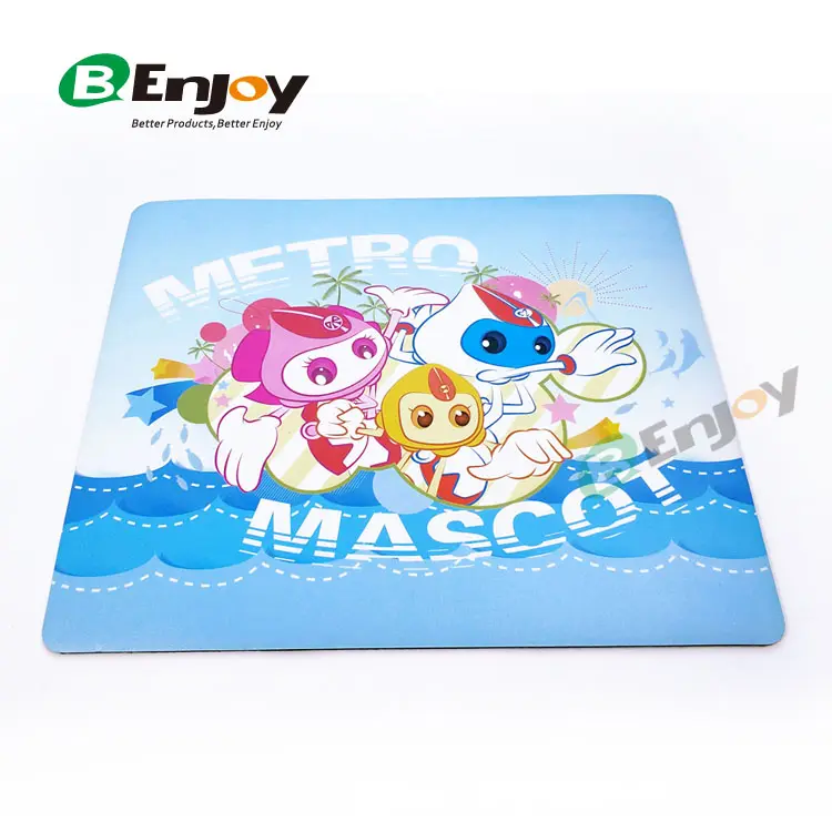 高品質環境にやさしいプラスチックPVCマウスパッド、オフセットデジタル印刷付きマウスパッド
