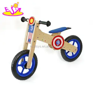 Nieuwste ontwerp jongens houten evenwichtige peuter fiets zonder pedaal W16C181