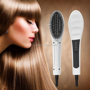 Expédition rapide électrique Magique brosse à vapeur styler cheveux redresseur Numérique Défrisage peigne avec Lcd dispaly - Product Image 1