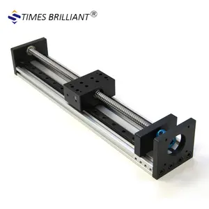 Rail de guidage linéaire en aluminium, 100mm, 300 kg de charge lourde horizontale, vis à billes en acier à mm pour le perçage de la coupe cnc