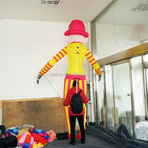 กลางแจ้งCustom Made InflatableเดินJokerเครื่องแต่งกายInflatable <span class=keywords><strong>Clown</strong></span>การ์ตูนหุ่น - Product Image 3