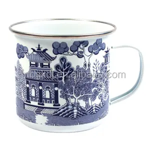 Blue Willow Enamel Mug