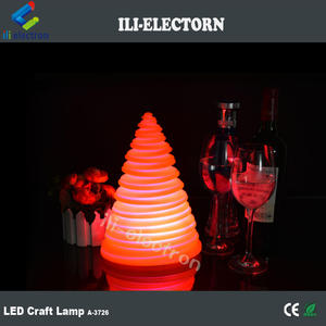 2017 Restaurante Recargable plástico colorido decorativo led lámparas de humor - Product Image 1