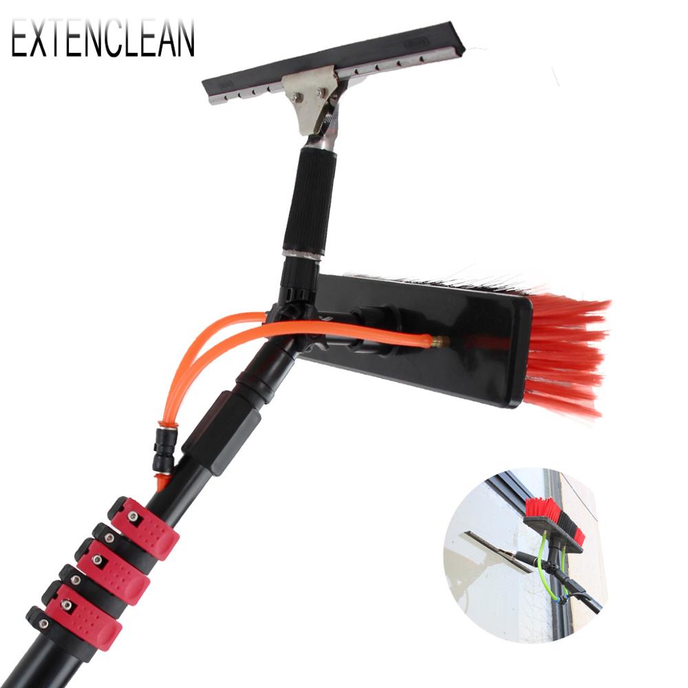 Телескопическая щетка для мытья окон Extenclean с длинной ручкой