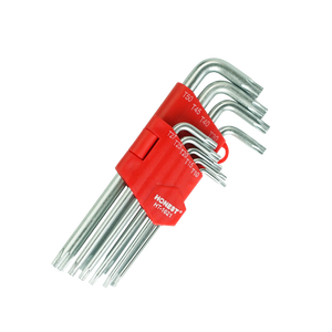 Placcato <span class=keywords><strong>A</strong></span> Mano Strumento CRV Metrica Piazza Torx Set di 9 pz esagono incassato chiavi - Product Image 1
