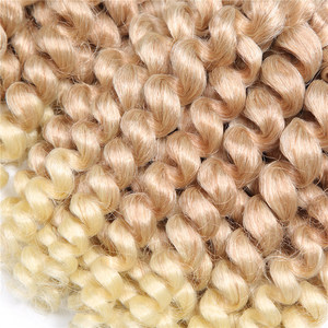 Varita de Bob corto, rizo suelto, trenza de ganchillo, extensión de cabello sintético, cabello <span class=keywords><strong>Artificial</strong></span> teñido de fibra de alta temperatura - Product Image 4