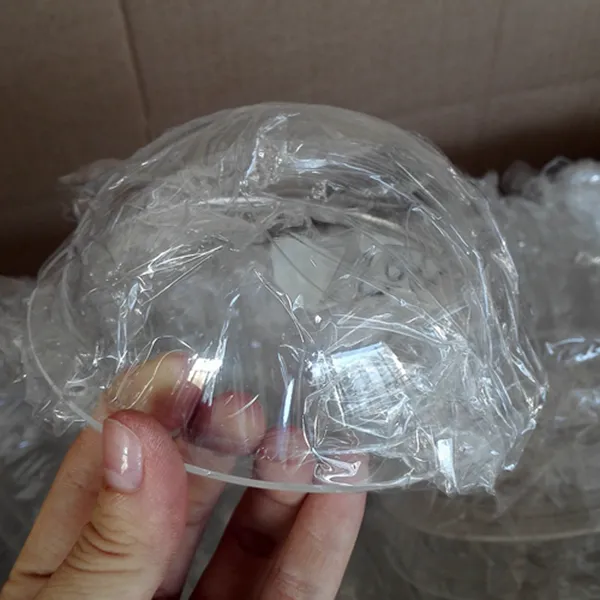 Small Clear Acrylic Hemisphere With Flange、Small Transparent Acrylic Half Sphere With Holes