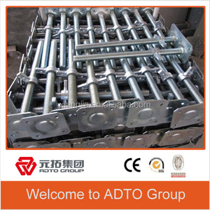 Gato de andamio Q235 de acero duradero con base de tornillo ajustable galvanizada a la venta