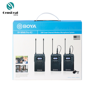 Système de microphone sans fil double canal UHF Boya BY-WM8 Pro <span class=keywords><strong>K1</strong></span> <span class=keywords><strong>K2</strong></span>, émetteur-récepteur d'interview pour iPhone, appareil photo reflex numérique - Product Image 3