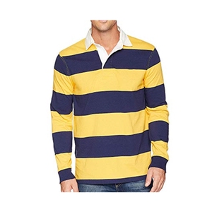 Oem Pas Cher Polo <span class=keywords><strong>Rugby</strong></span> Rayé À Manches Longues En Gros - Product Image 3