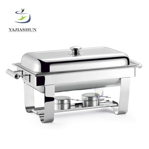 Display Luxury Stainless Steel Roll Top <strong>Non</strong> <strong>Electric</strong> Chafing Dish Buffet <strong>Food</strong> <strong>Warmer</strong> Serving Dish Metal Buffet Stove - Product Image 4