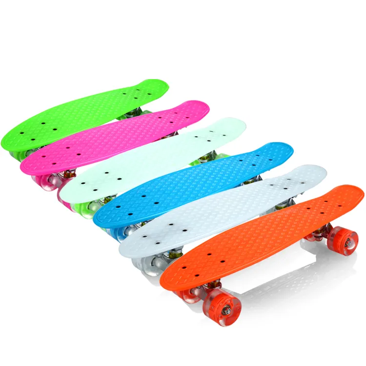 22 Inches Four-wheel Street Long flash Skate Board Mini Cruiser Skateboard