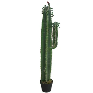 Verde Cactus Succulente Piante Unipolare Artificiale Piante di Cactus Albero per la Casa e di Mercato Shopping Mall Decorazione