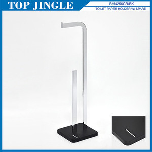 Chromed Metal Squared Bathroom Tissue Paper Holder - Product Image 4