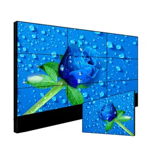 Schermo originale tv pubblicitaria da 55 pollici cornice ultra stretta display a parete video TV LCD da 1.7MM immagine completa