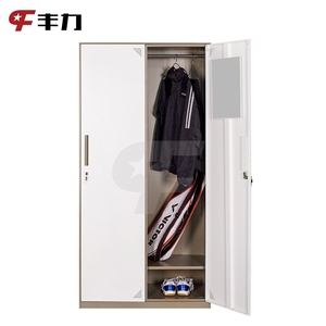 Casier de rangement moderne en acier à deux portes Classeurs en métal enduit de poudre pour l'école, le bureau, la <span class=keywords><strong>chambre</strong></span> et l'hôpital - Product Image 3