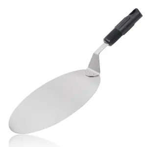 10" High Quality Stainless Steel Cake Lifter Pizza Shovel With Plastic Handle Customized Pizza Tool Pizza Peel