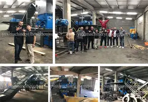 Rubber Tire Recycling Equipment CE-approved Automatic Tyre Recycling Rubber Crumb Equipment Waste Tire Shredding Machine Production Line