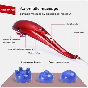 Precio bajo electrónica infrarrojos delfín manos cuerpo masajeador stick - Product Image 5