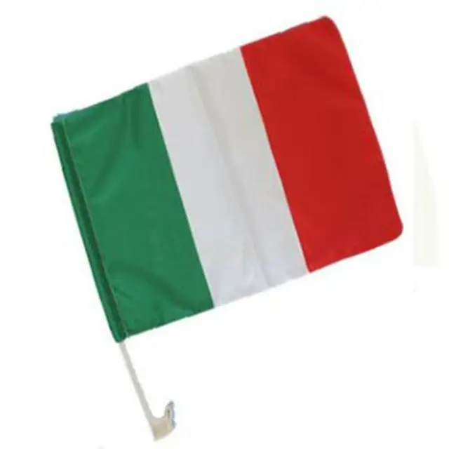 Bandera de coche Nacional de Italia, pantalla impresa promocional de 12x18 pulgadas