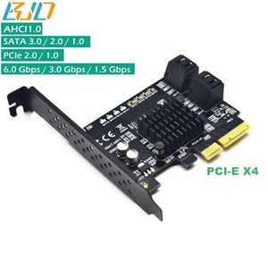 Carte adaptateur d'extension PCI-E 4X PCIe X4 vers 4 * SATA 3.0 88SE9230 6 Gbps pour disque dur <span class=keywords><strong>Raid</strong></span> - Product Image 4